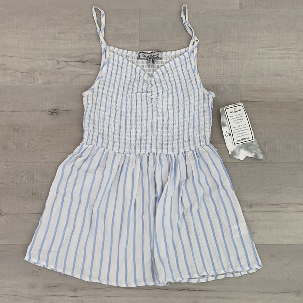 NWT Striped Babydoll Tank Top